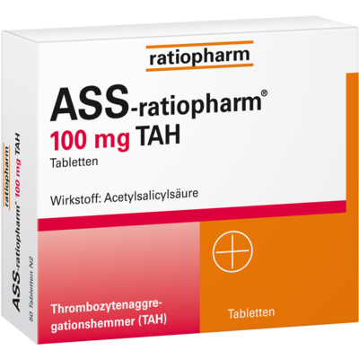 ASS-ratiopharm 100 mg TAH Tabletten