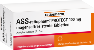 ASS-ratiopharm PROTECT 100 mg magensaftr.Tabletten